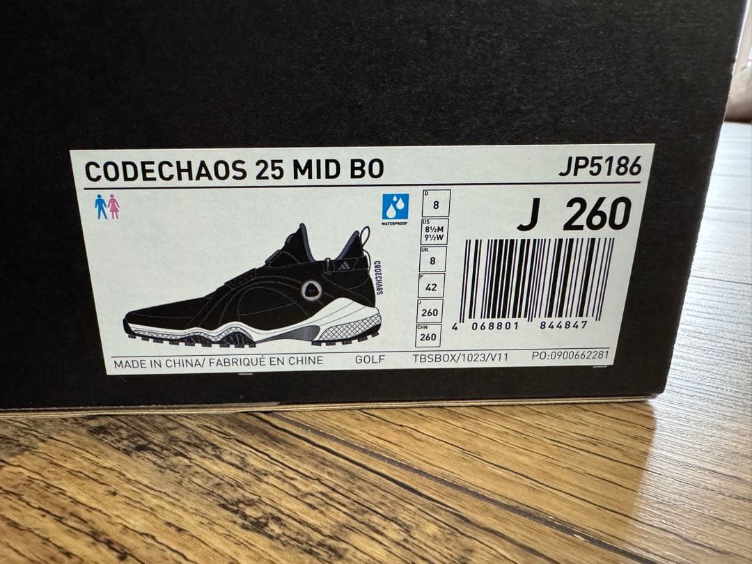 コードカオス 25 ミッド BOA スパイクレス ゴルフシューズ adidas