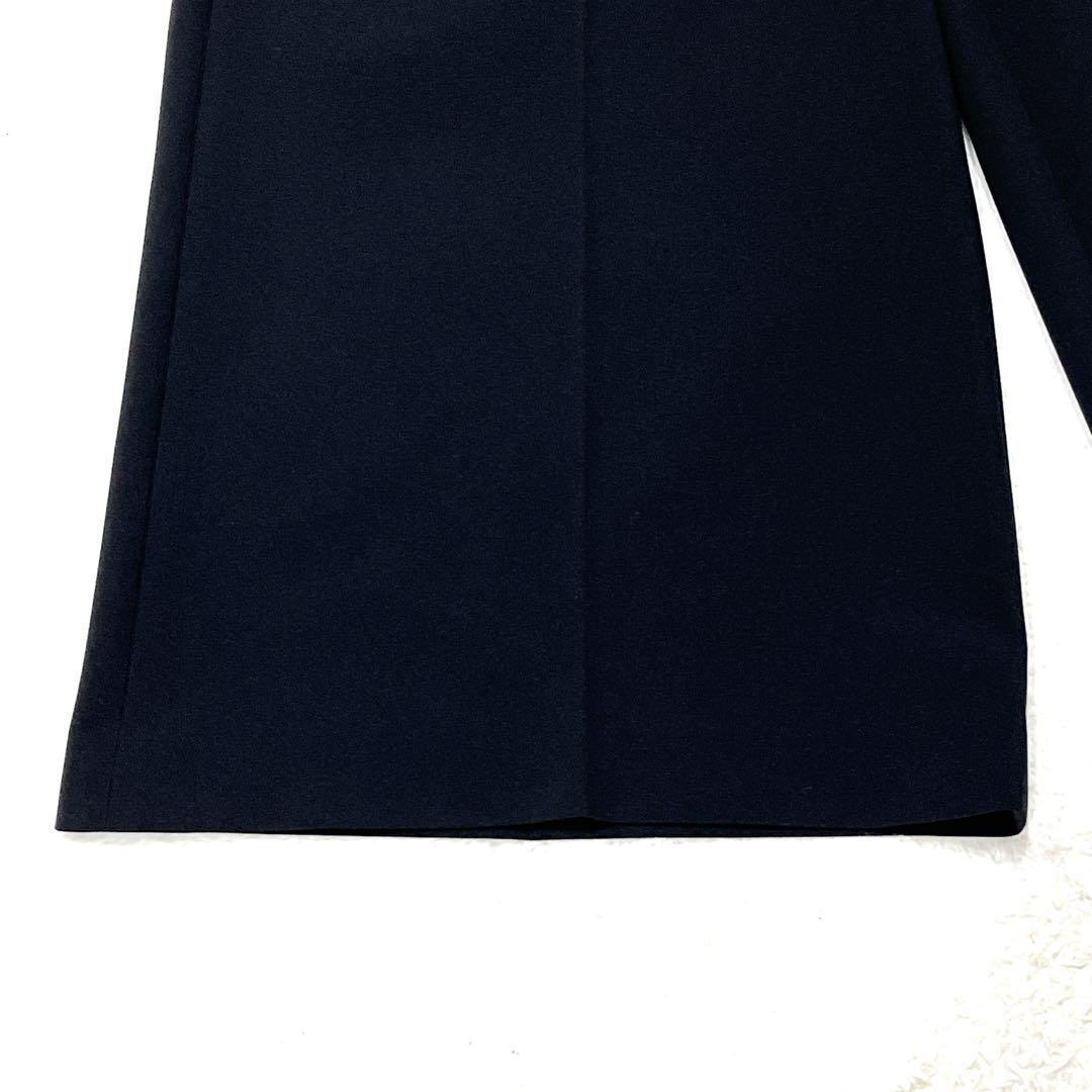 【新品タグ付 現行 サイズXL】セオリー ワイドクロップドパンツ ブラック