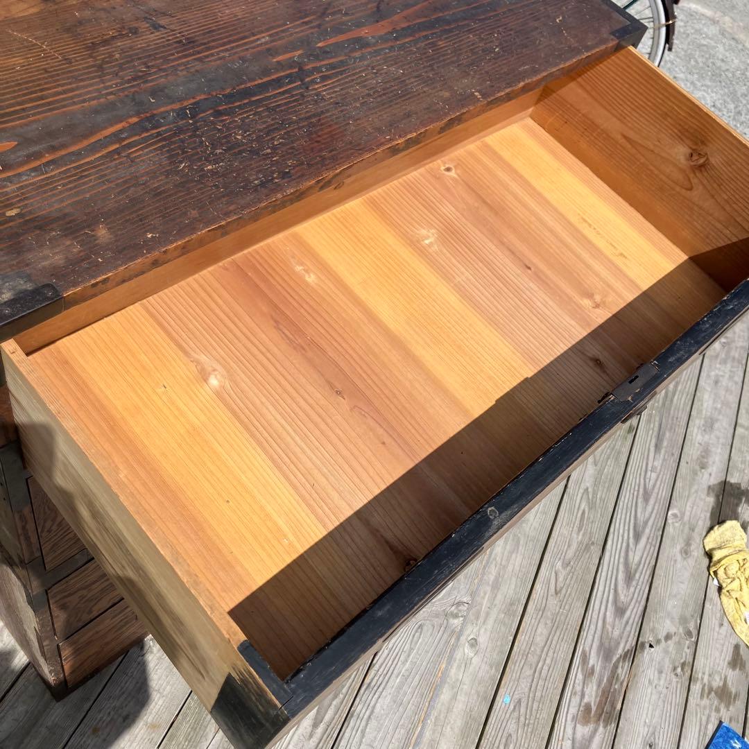 昭和レトロ 古家具 仙台箪笥 4段 引き出し箪笥 古家具 ビンテージ