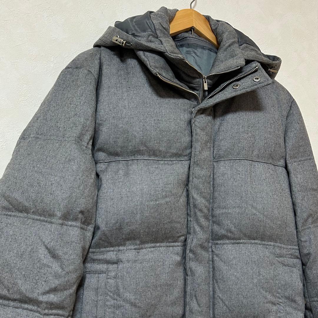 【カルバンクライン】ダウンジャケット　メンズ　グレー　毛98% 上品　カジュアル