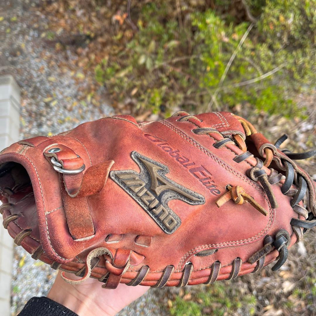 ミズノ グローバルエリートレザーグローブ ブラウン
