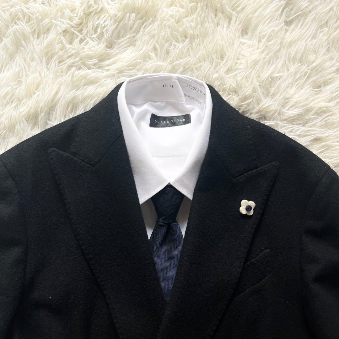 <極美品>LARDINI 金ボタン カシミヤ100% ダブルジャケット 46