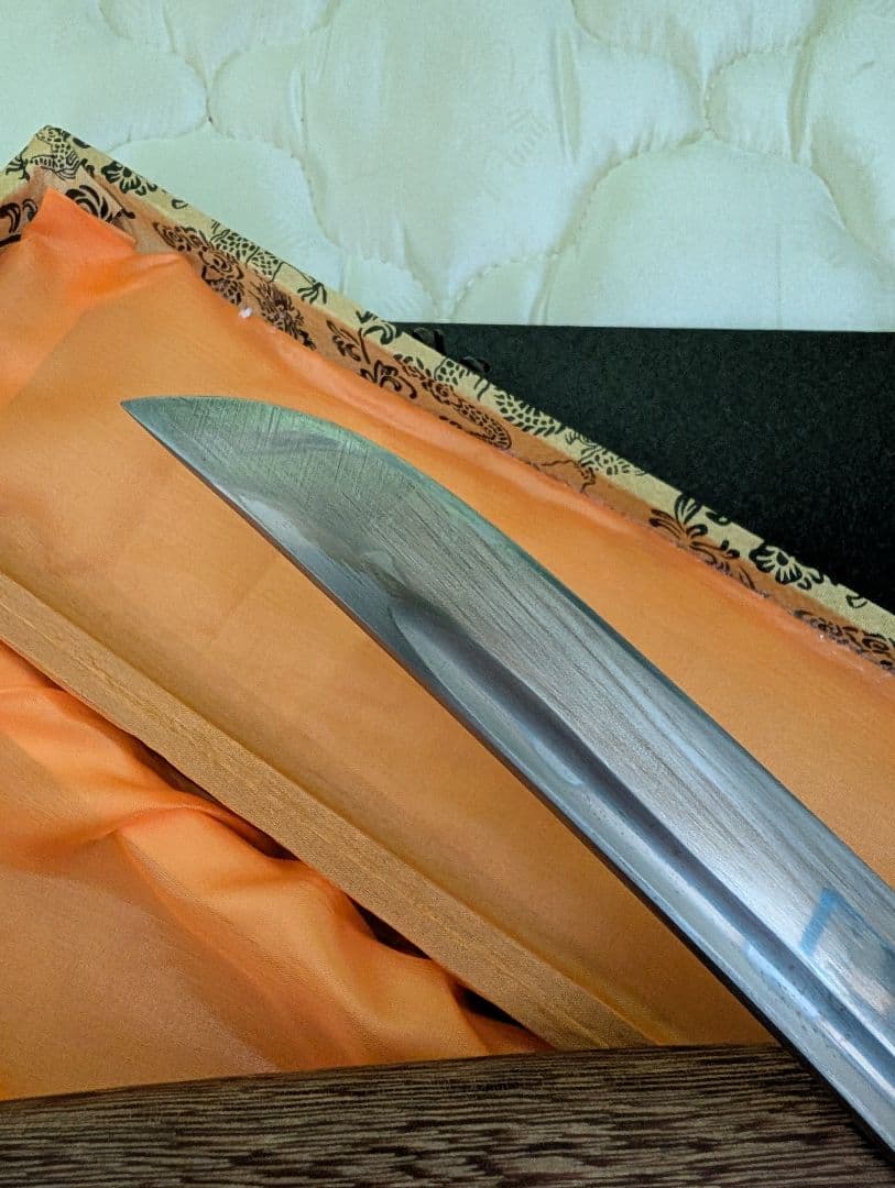 模造刀 木製鞘ハンドル ケース付き 鉄？鋼製？