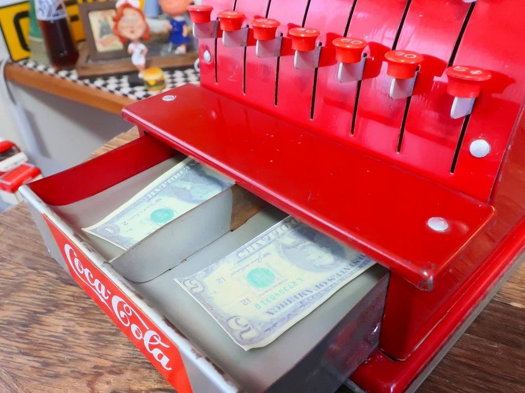 コカコーラ 本物 50s ビンテージ トイレジスター アンティーク
