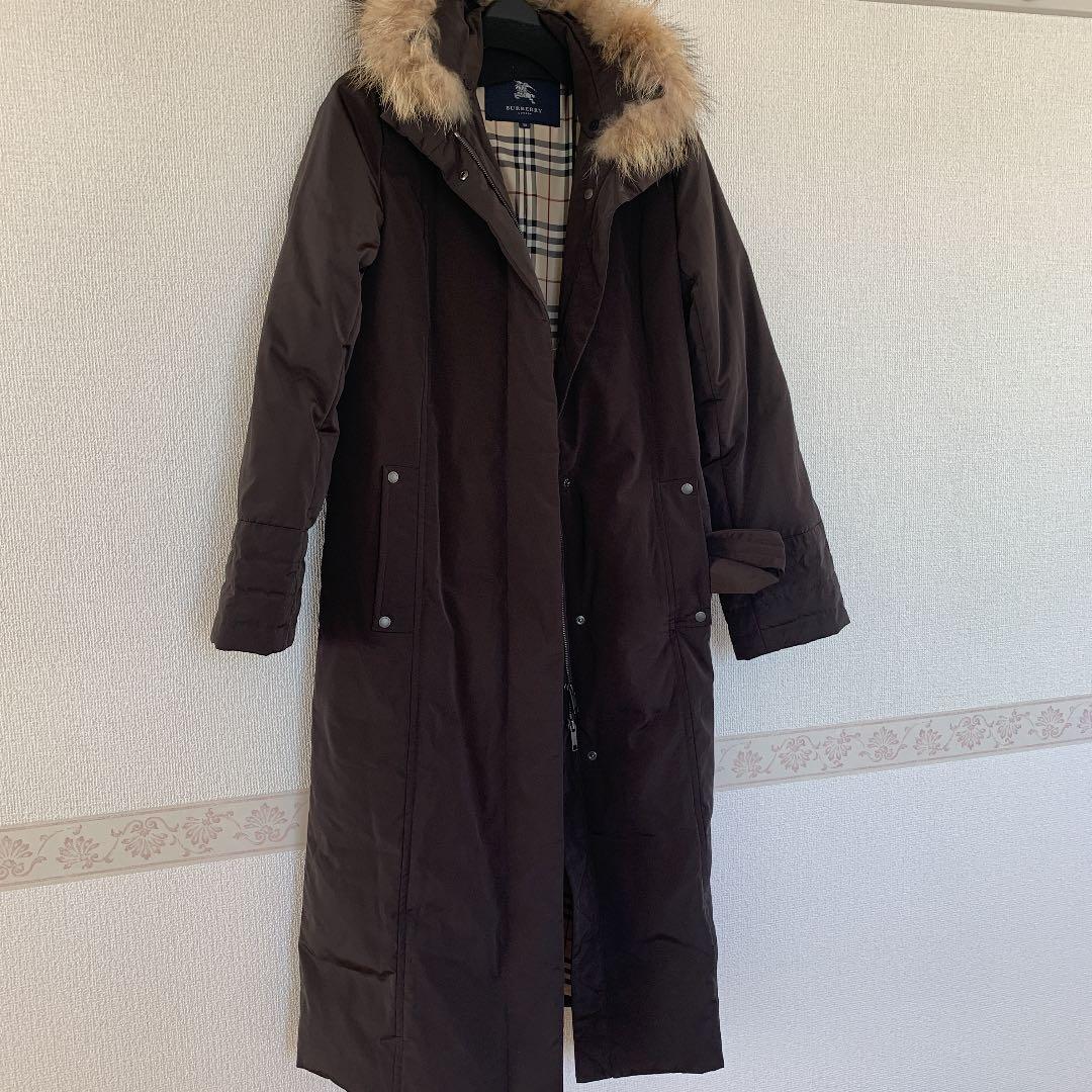 ラクーンファーロングダウンコート　バーバリー