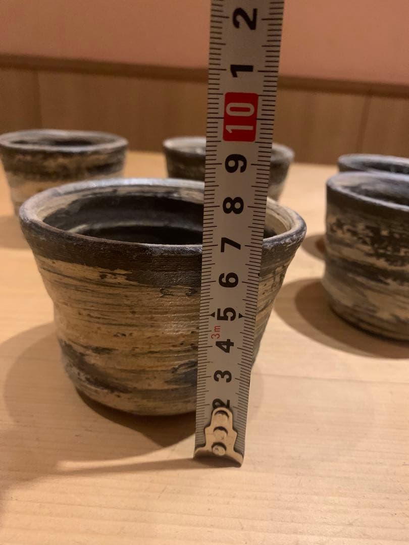 人気作家　小島陽介作　刷毛目筒向こう　5客セット