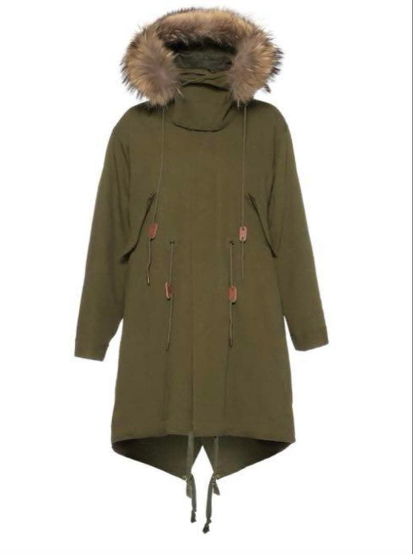 MADISON BLUEファー付きモッズコート