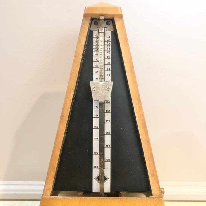 メトロノーム　木製　ドイツ製　ウィットナー　レトロ　アンティーク　コレクション