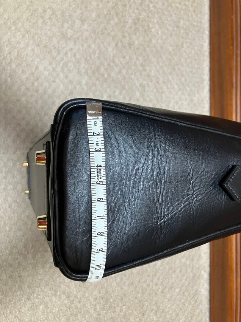 Cisei ブラックレザー ビジネスバッグ