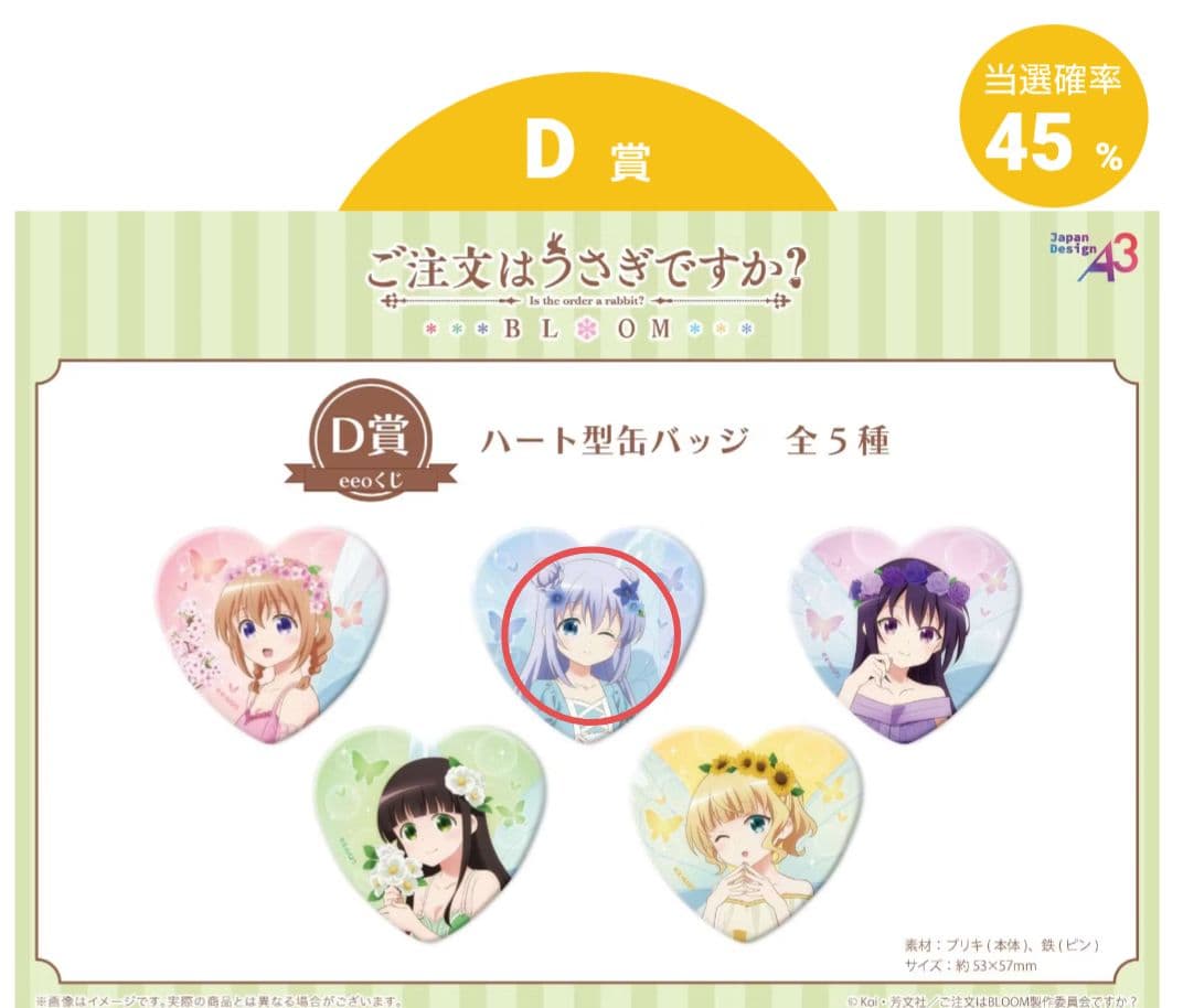 ご注文はうさぎですか？ eeoくじ チノ　まとめ売り