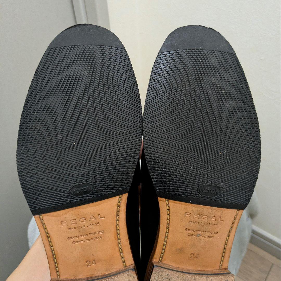REGAL F04F 革底ドレスローファー ブラック