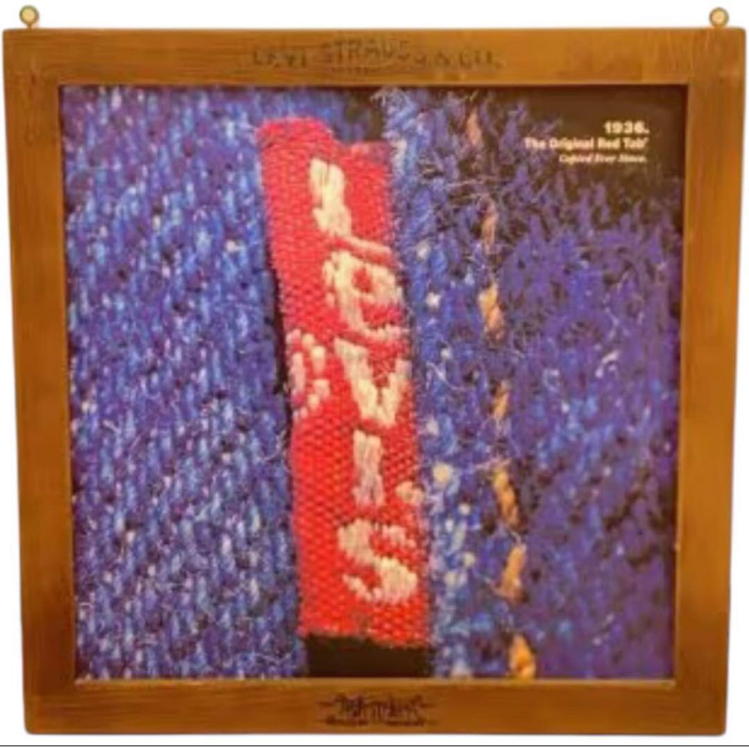 【極希少品】レア　LEVI’S 木製 看板 ポスター 赤タブ