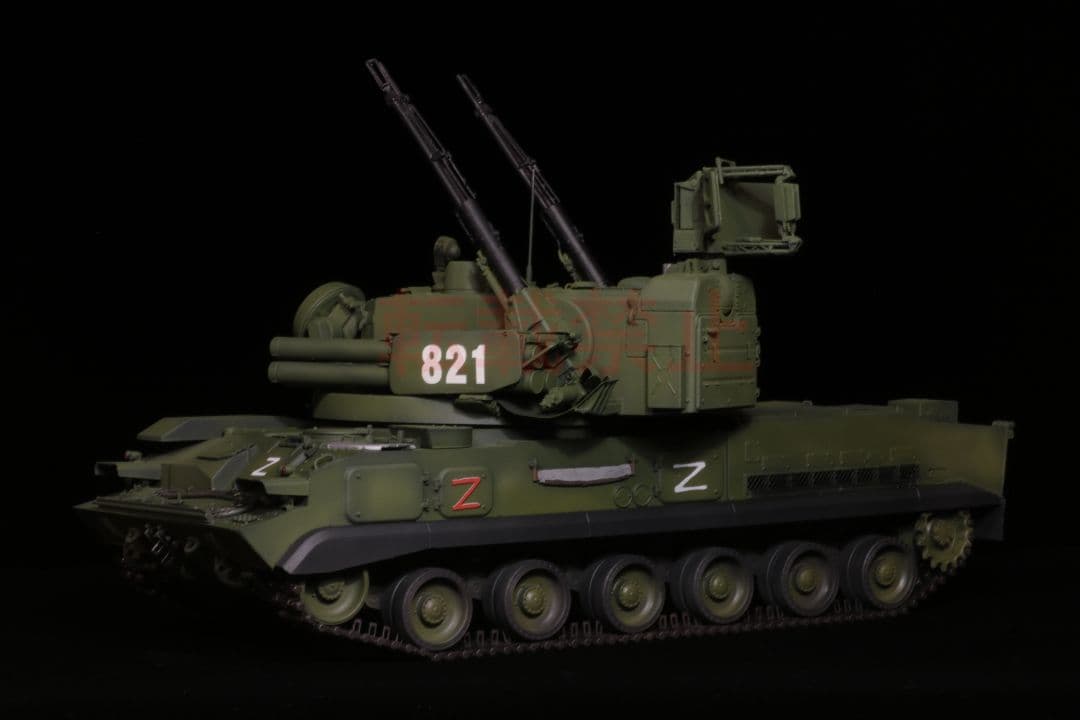 【完成品】 1/35 ロシア軍 2S6M 自走式対空砲 プラモデル パンダホビー