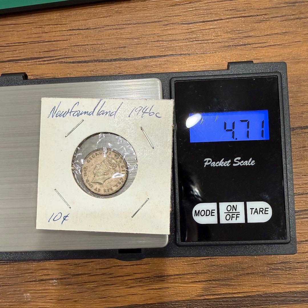 No.68 アンティーク 銀貨 5点まとめ ニューファンドランド 5 10セント