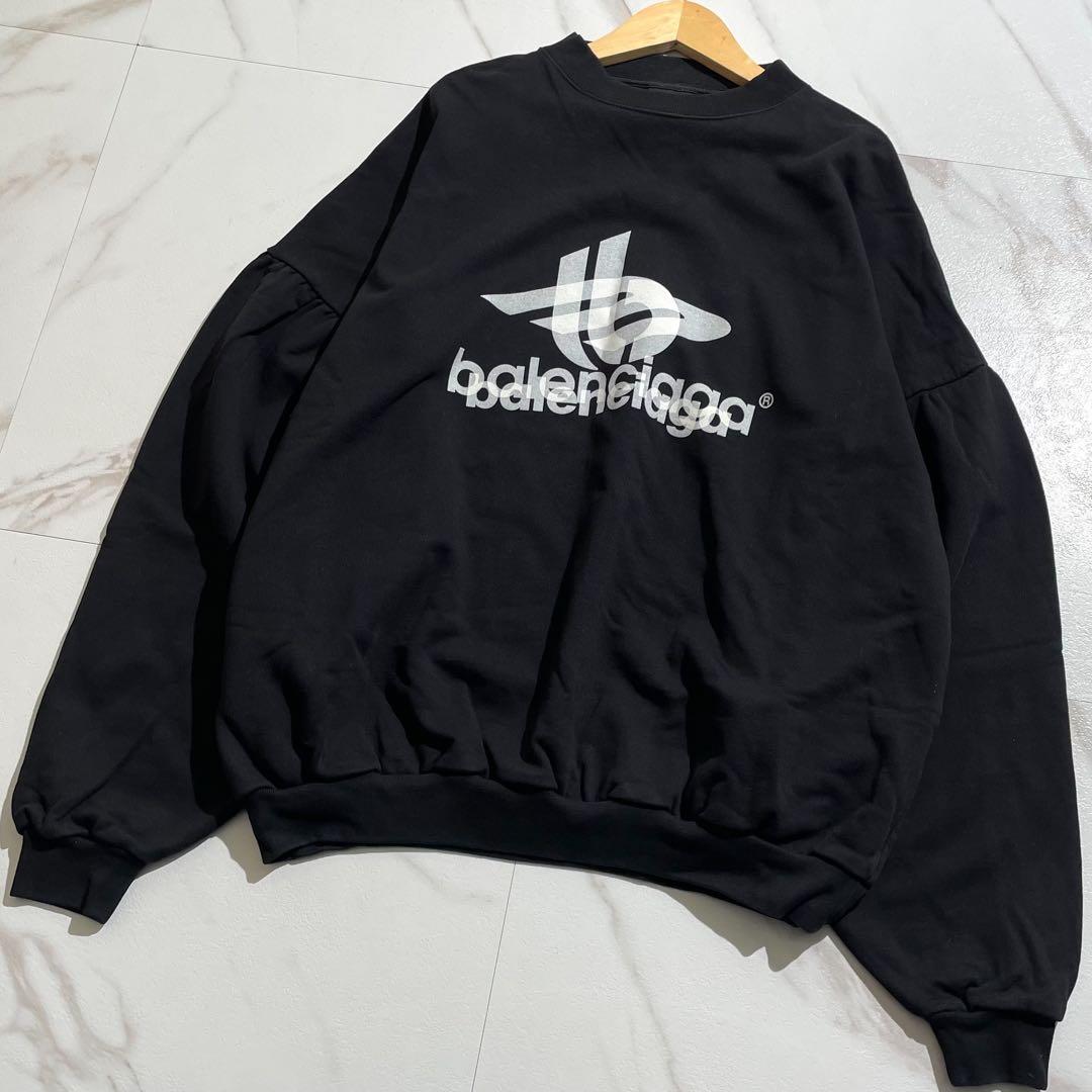 美品現行 BALENCIAGAバレンシアガ24SS レイヤードスポーツスウェット