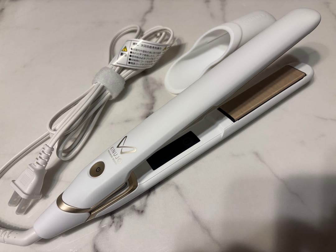 KINUJOU ストレートヘアアイロン ホワイト