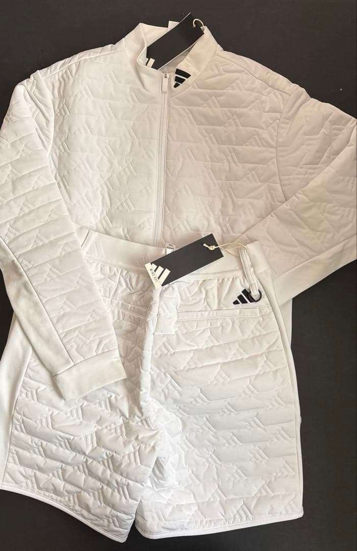 新品定価約34000円アディダスゴルフ　レディース　キルト中綿ジャケット&パンツ
