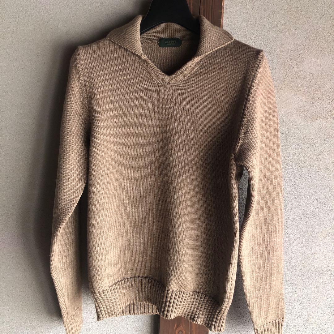 yumekaikisen　ZANONE 5Gウール スキッパー ニット