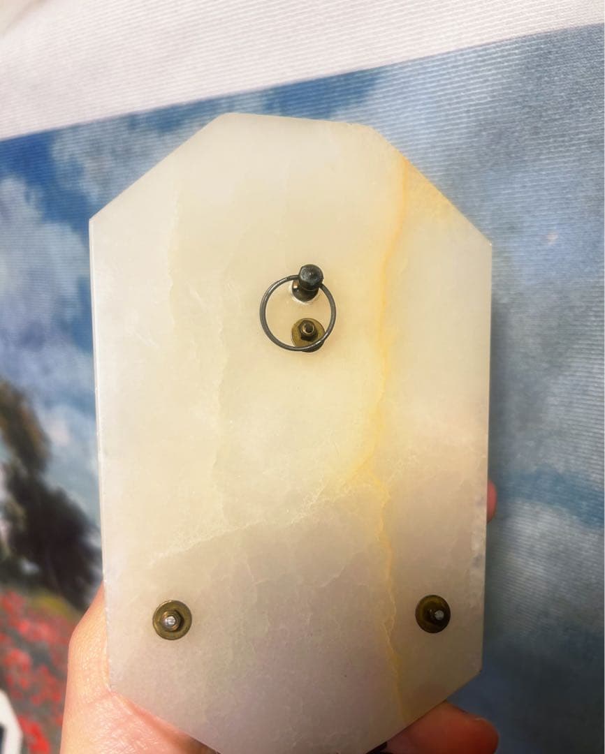 フランス　アンティーク　聖水盤　大理石 静か　聖母　ブロカント ベニティエ