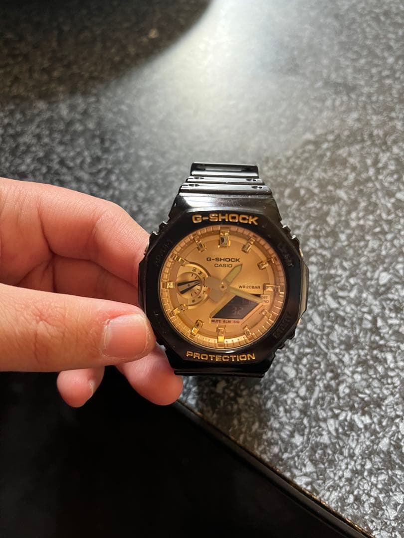 G-SHOCK GA-2100 カシオーク　ブラック　ゴールド