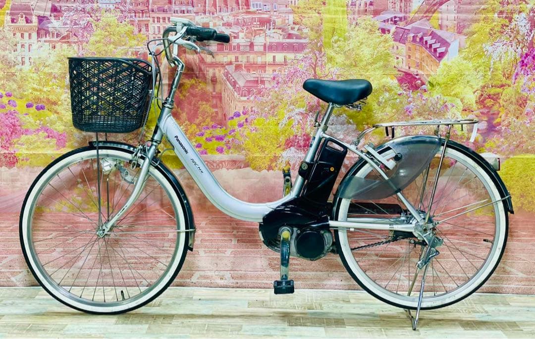 K2896 電動自転車パナソニック ママチャリ 24インチ 8.9Ah送料無料