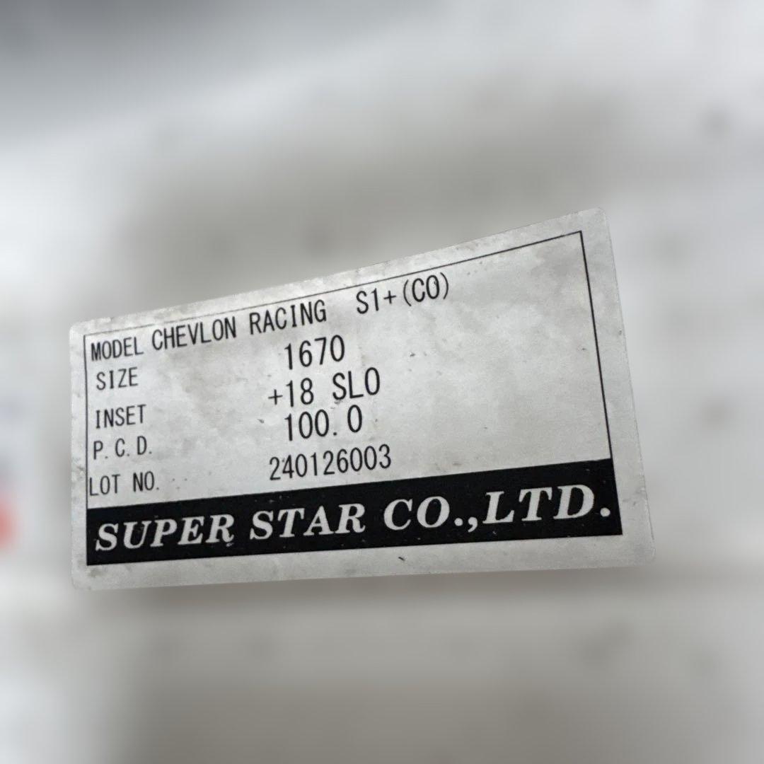 タイヤ・ホイール CHEVLON RACING S1C PCD100 4H 16inch