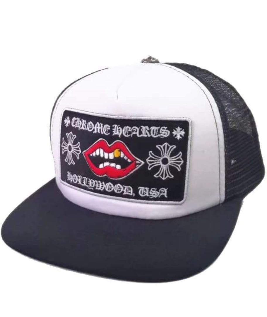 Chrome Hearts トラッカーキャップ ベージュ/ブラック