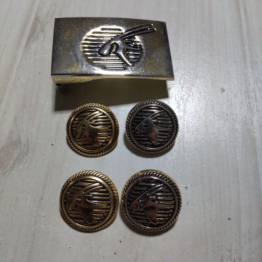 カタール航空 ベルトバックル ボタン セット