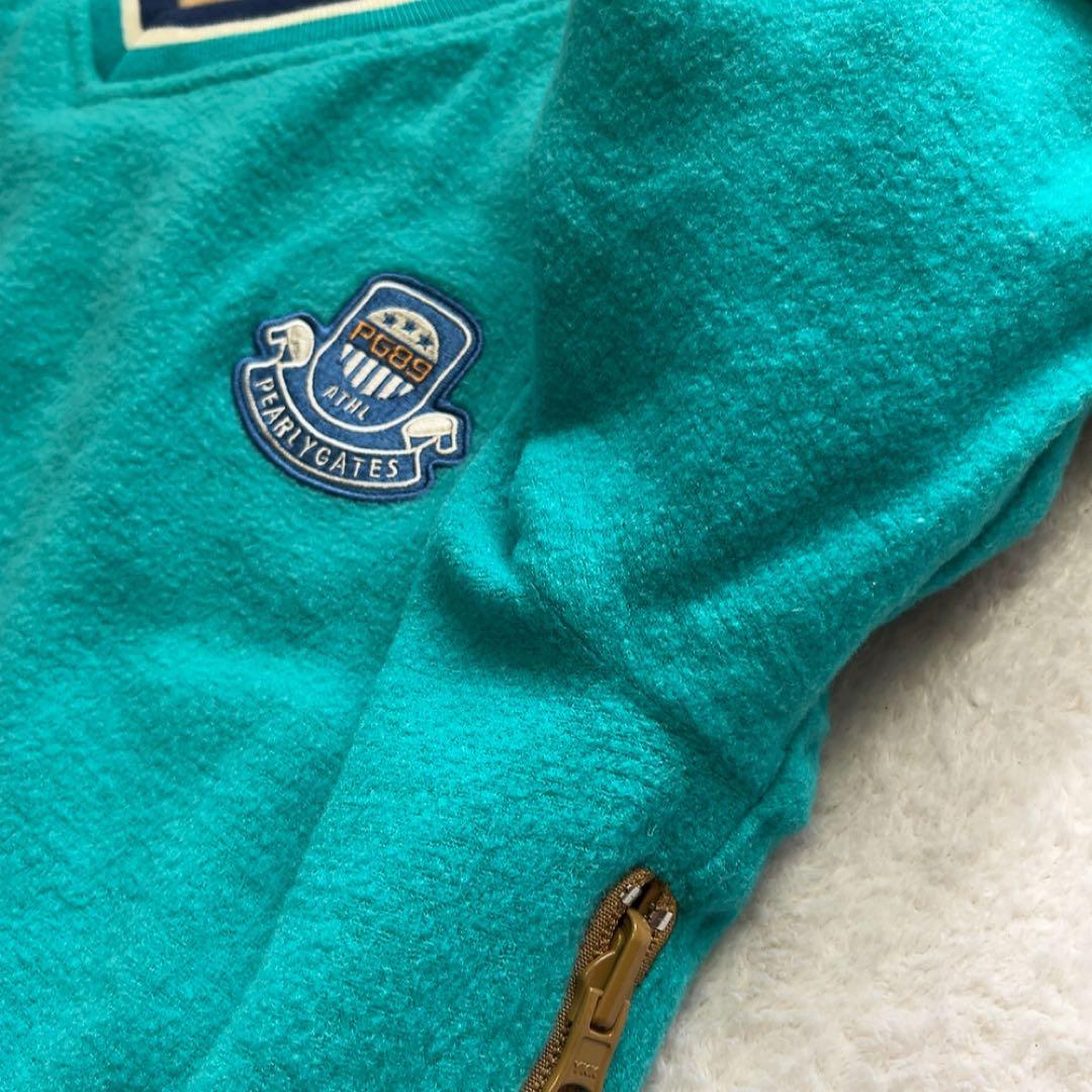 美品　パーリーゲイツ　リバーシブル　スニード　ゴールド　キャメル　フリース XL