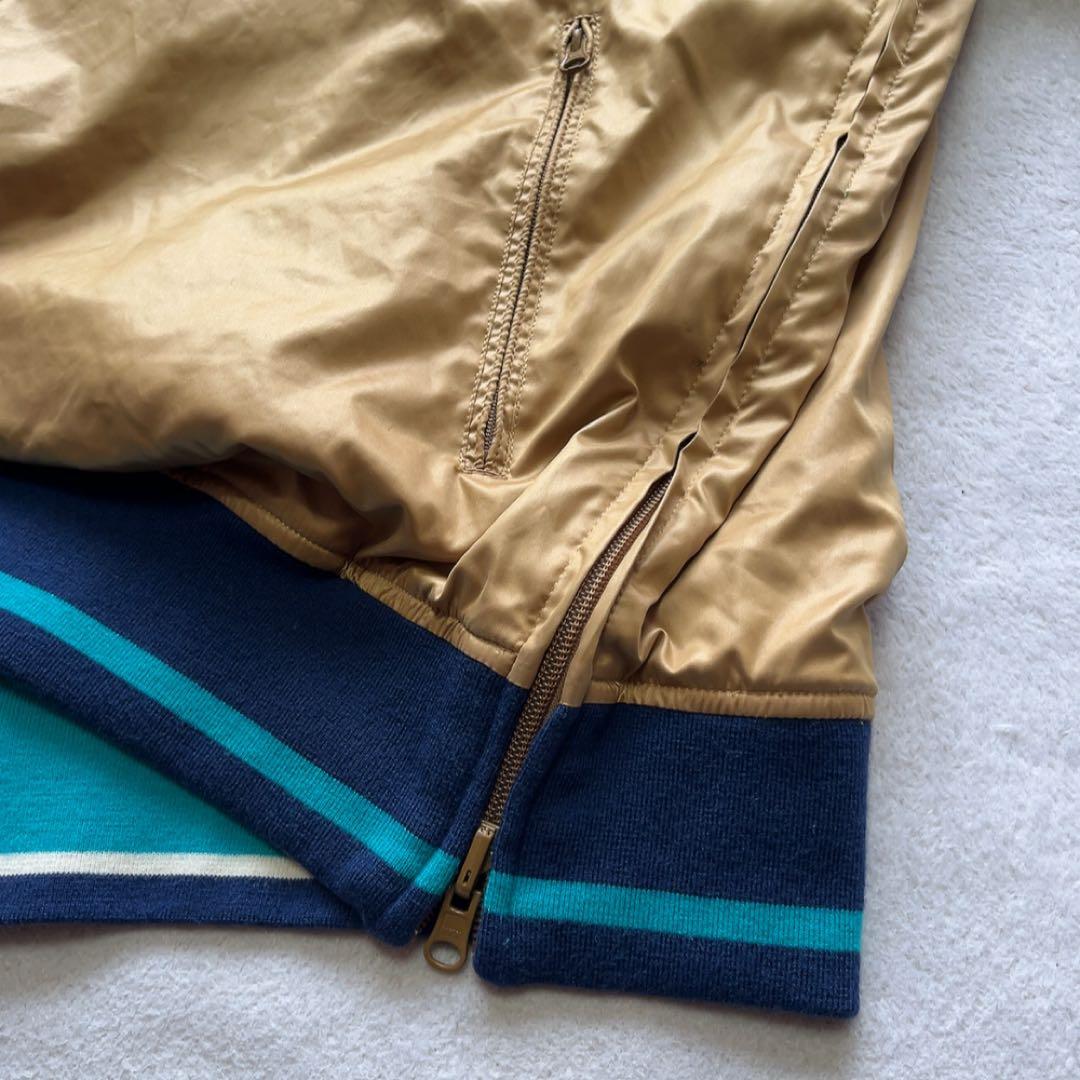 美品　パーリーゲイツ　リバーシブル　スニード　ゴールド　キャメル　フリース XL