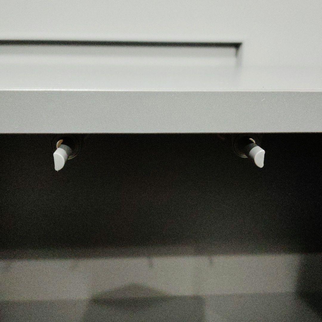 IKEA　エーケト　キャビネット脚付き　グレー　完成品　専門業者組立て品