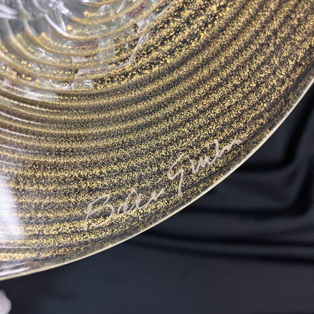 【匿名配送/希少】ベネチアングラス/ムラーノ/金彩/大型フィギュリン/工芸品