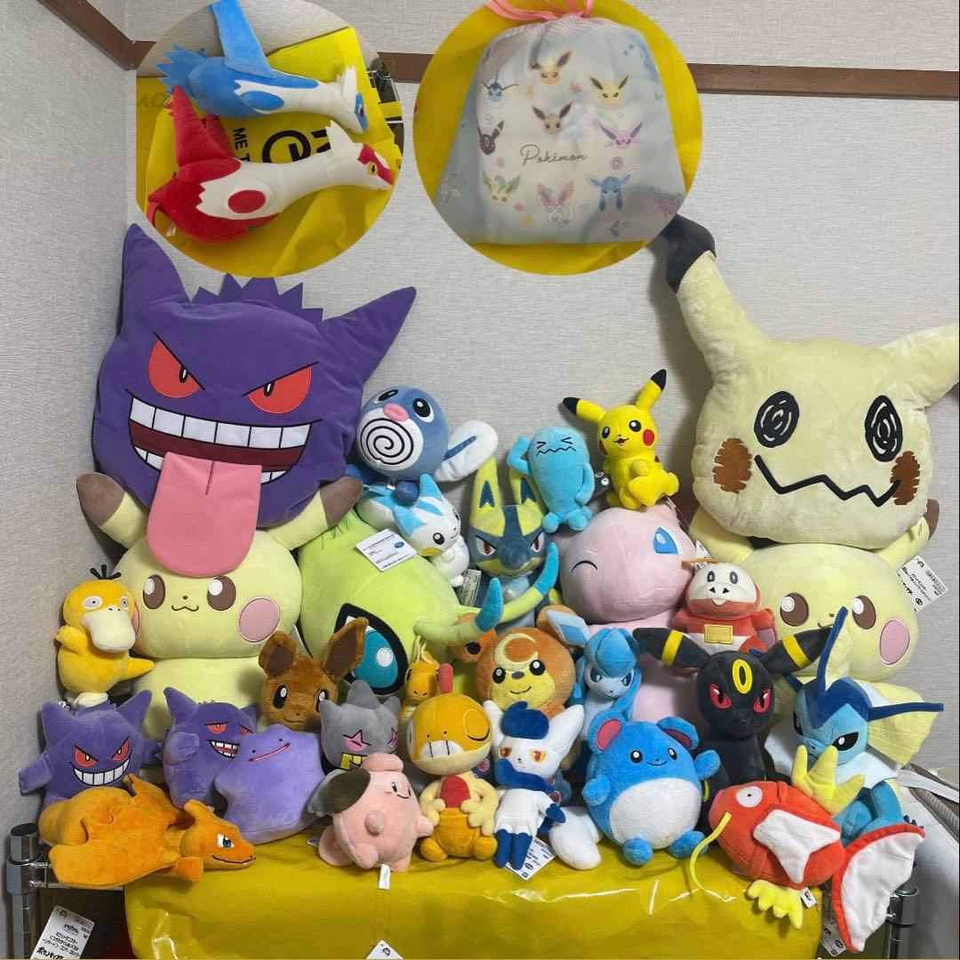 新品タグ付きポケモン　ぬいぐるみ　32点セット