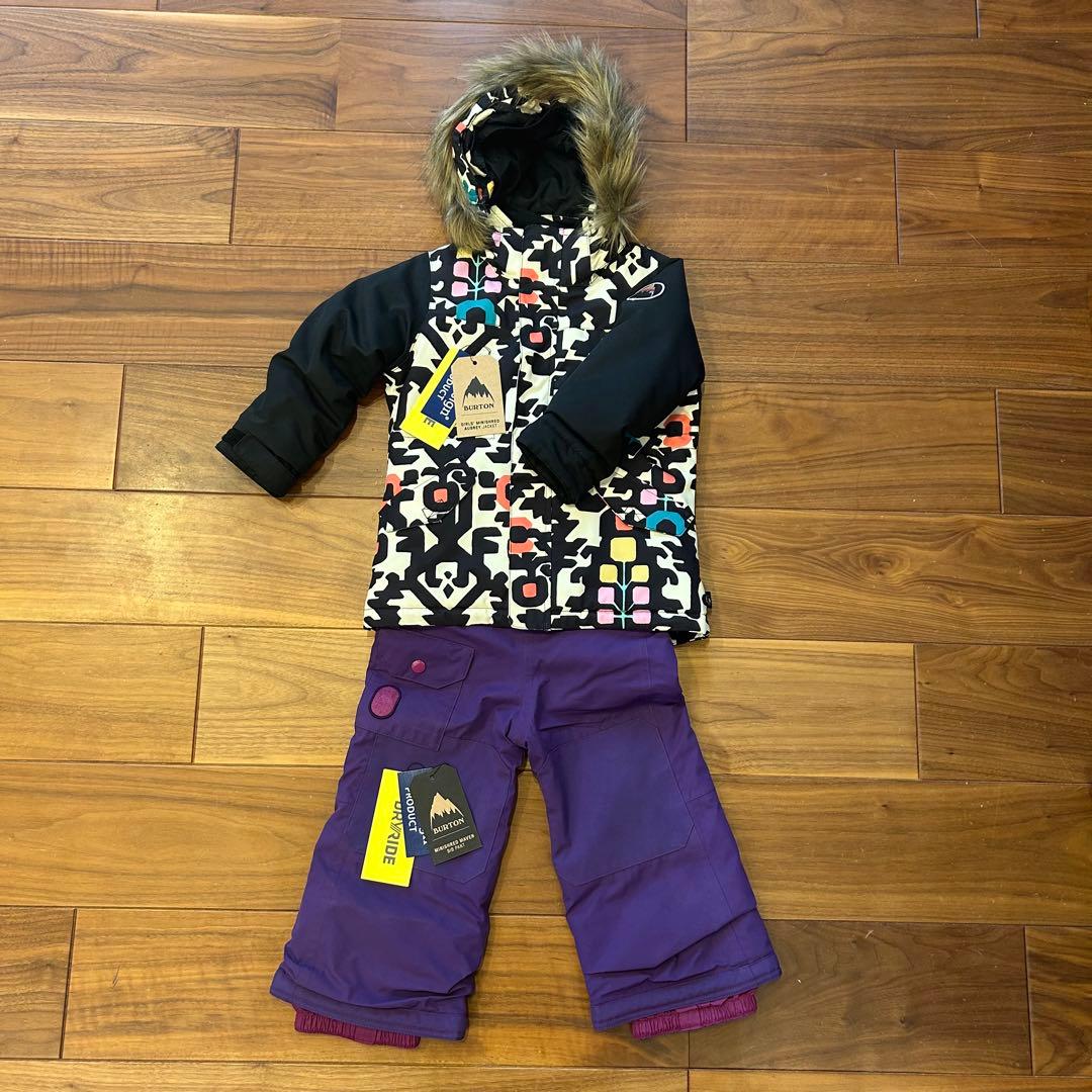 美品 バートン ウェア 上下セット 2T ジャケット ビブパンツ BURTON