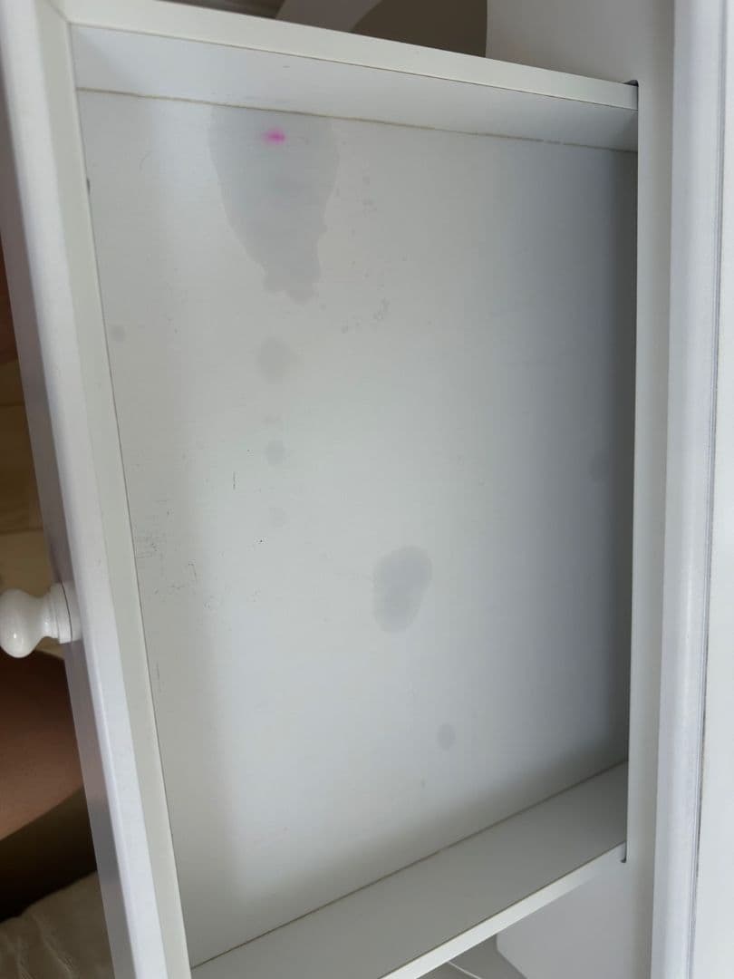 ホワイト 木製 ドレッサー 鏡台