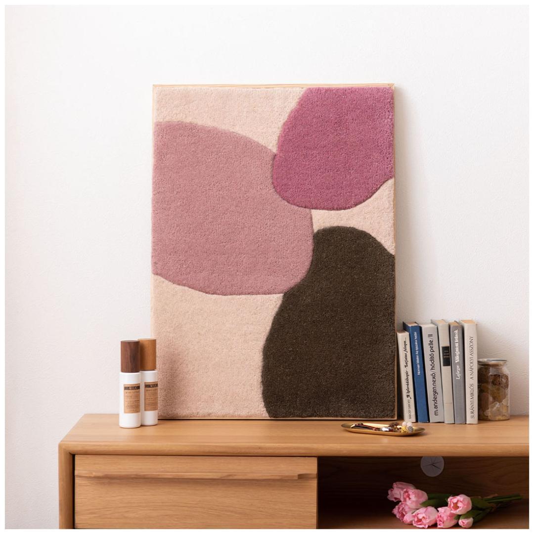 ウォールアート インテリア アートパネル 壁飾り ピンク FAB-014 N01
