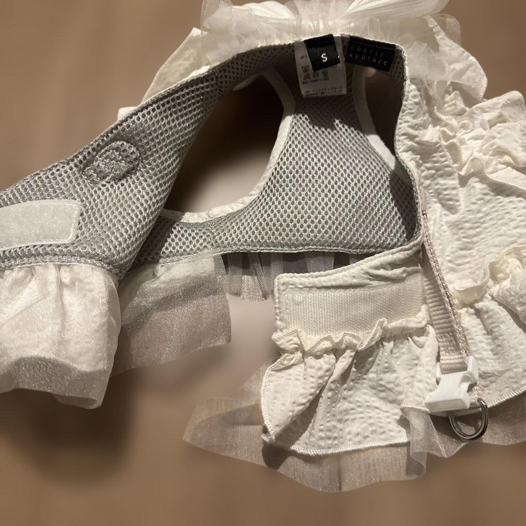 シェリークチュール　 cherircouture フリフリハーネス　ホワイト　S