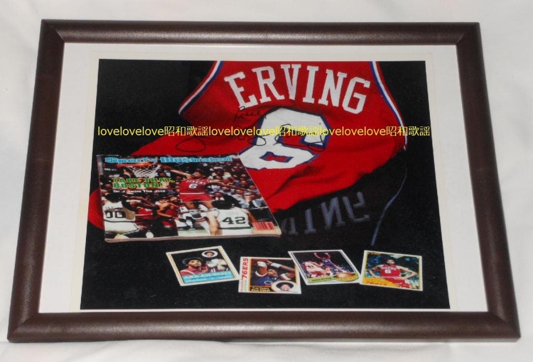 超貴重珍品NBAレジェンド芸術的スラムダンカー❤️ドクターJ 直筆オートグラフ