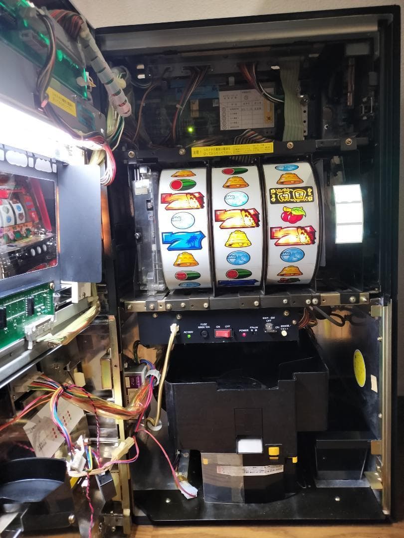 【パチスロ実機】オリンピア★南国育ち25【オートプレイ付不要機付】４号機