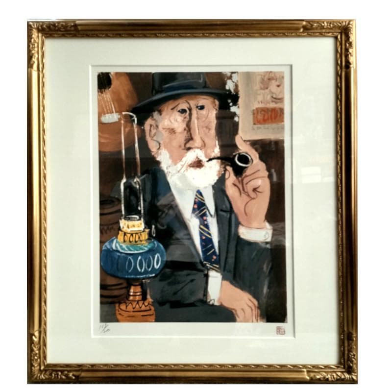 ☆増田 誠☆「ムッシュ」　リトグラフ　159/200　未使用額！