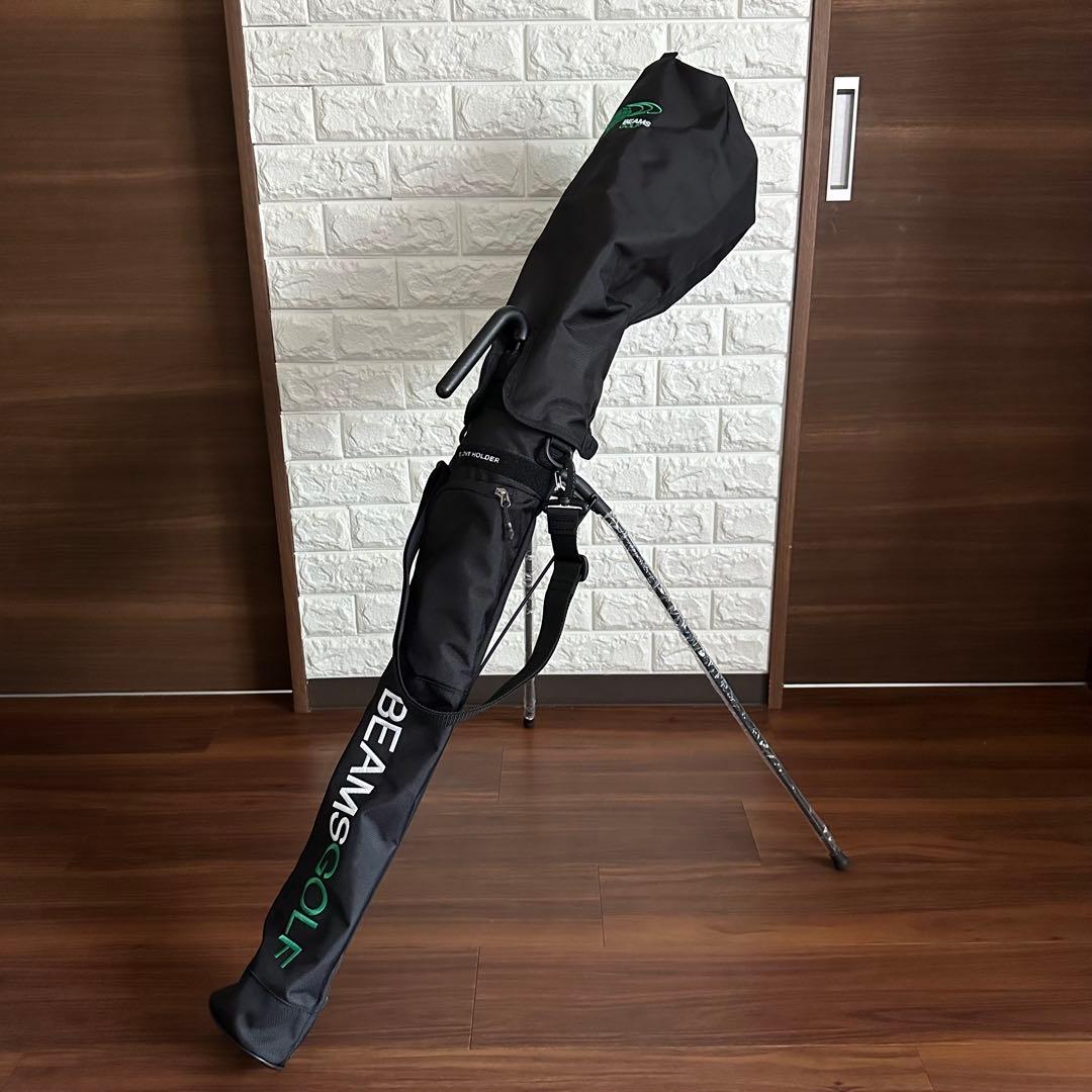 美品 BEAMSゴルフ クラブケース セルフスタンド キャディバック