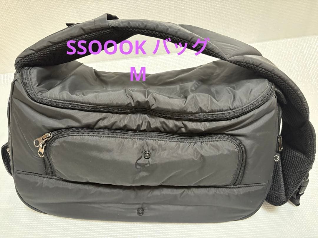 【未使用】SSOOOK スリングバッグ Mサイズ (左)黒