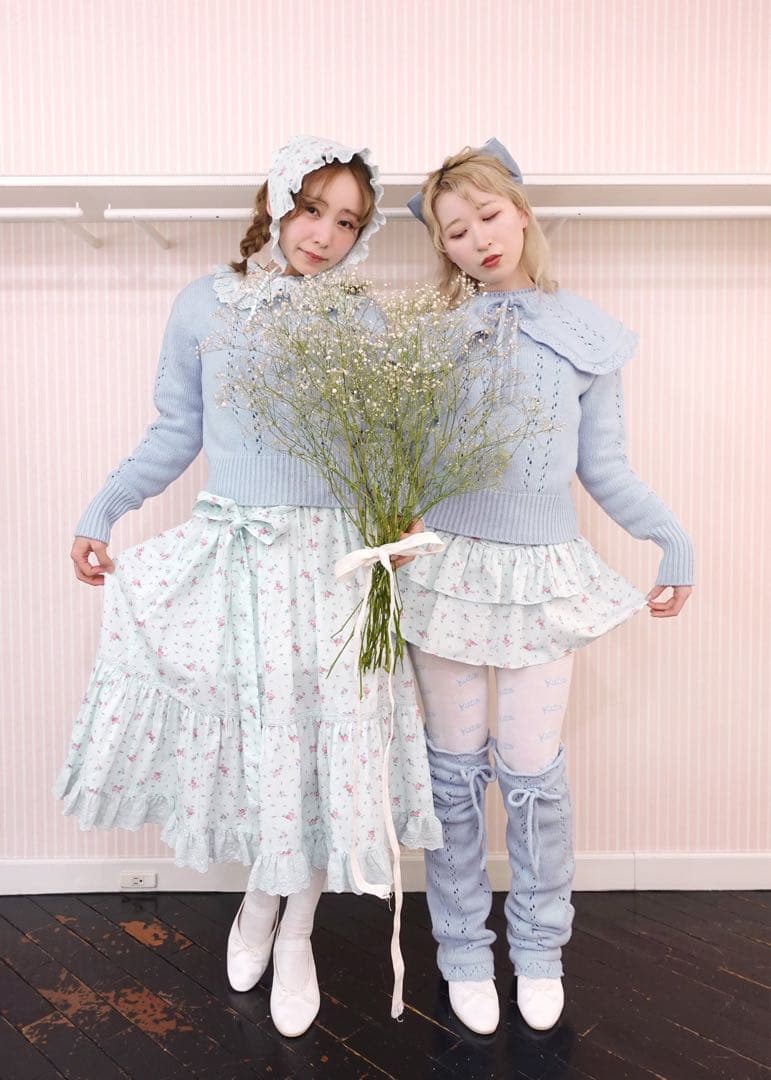 新品　Katie WINTER BABY レッグウォーマー　ブルー