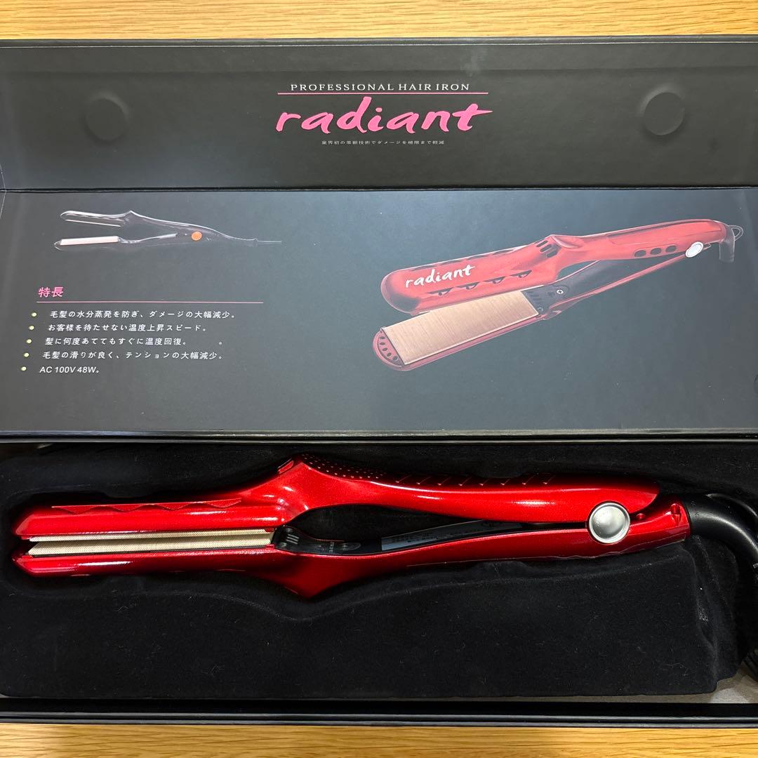 【美品】radiant プロフェッショナルヘアアイロン 28mm