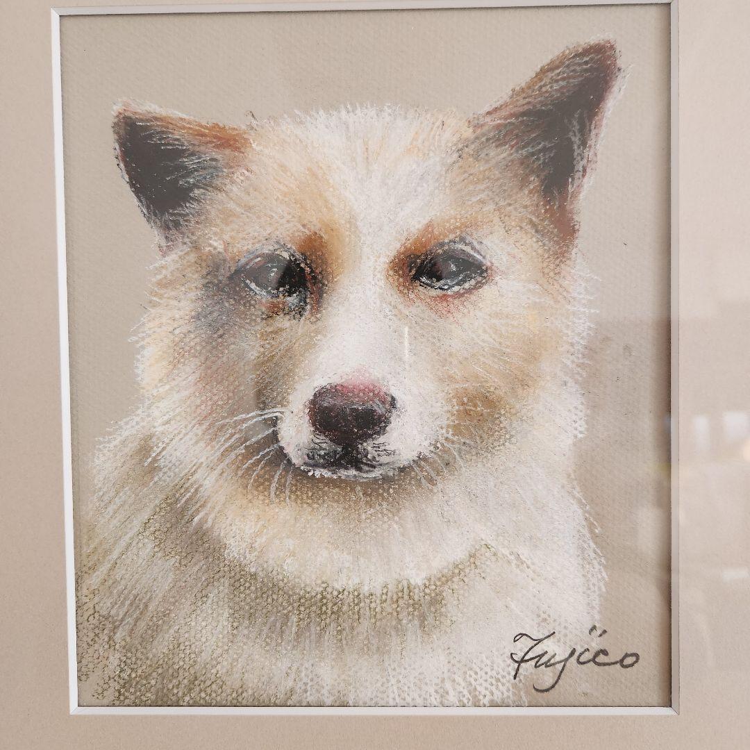 【原画】橋本不二子 パステル画 直筆サイン