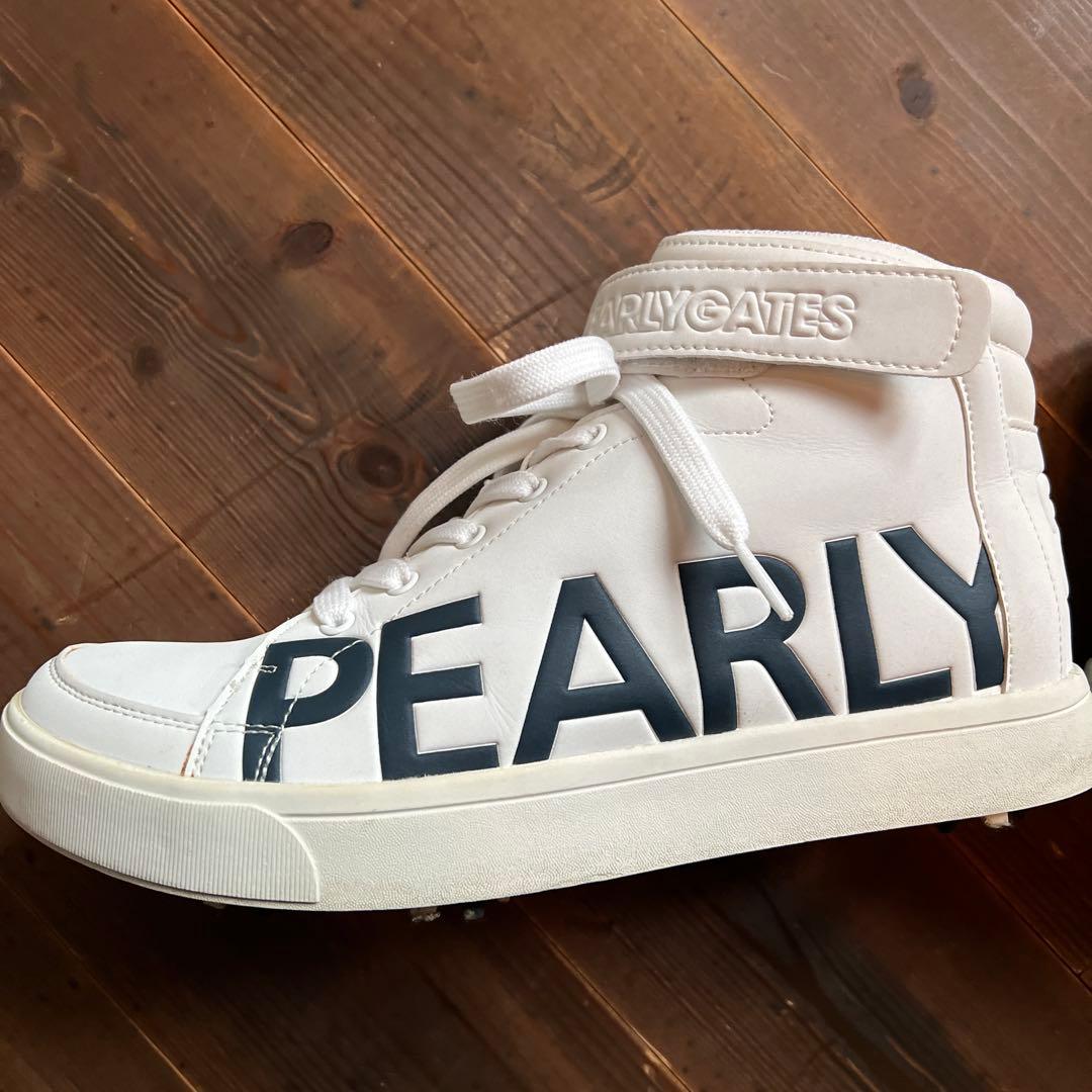 PEARLY GATES ゴルフシューズ ハイカット ホワイト