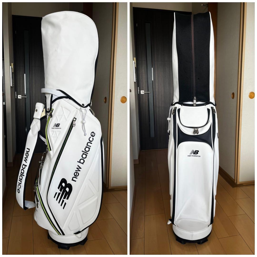 良品♪ニューバランスゴルフ 9.0型 キャディバッグ マットポリウレタン　白