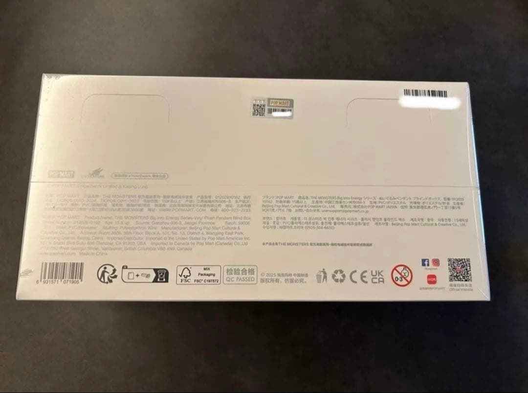 POP MART Big Into Energy ぬいぐるみボックス