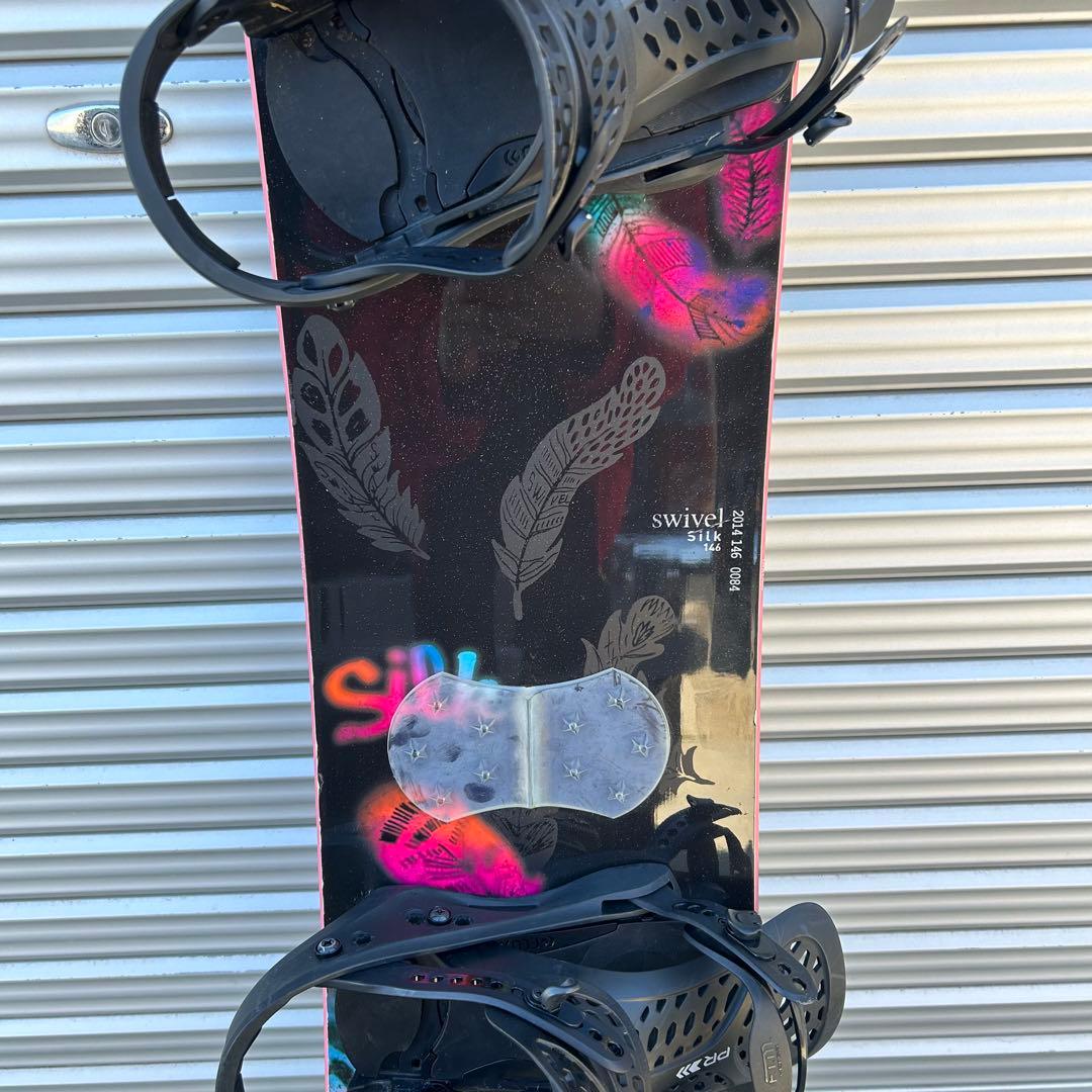 swivel silk 146 スノーボード　flux pr ビンディングセット