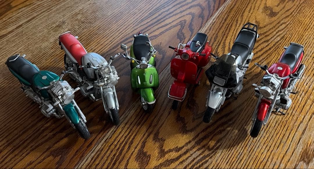 オートバイ模型置物６点セット